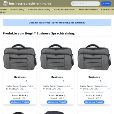 Screenshot business-sprachtraining.de