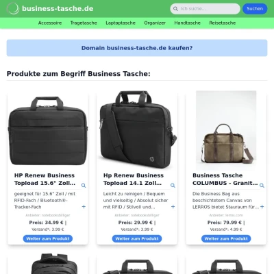 Screenshot business-tasche.de