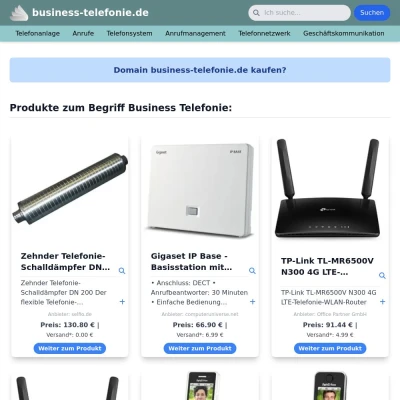 Screenshot business-telefonie.de