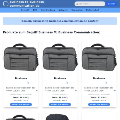 Screenshot business-to-business-communication.de