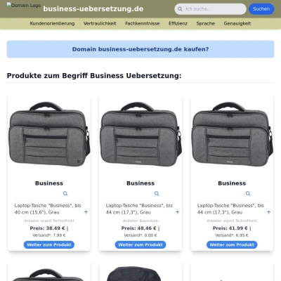 Screenshot business-uebersetzung.de