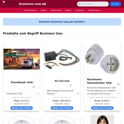 Screenshot business-usa.de