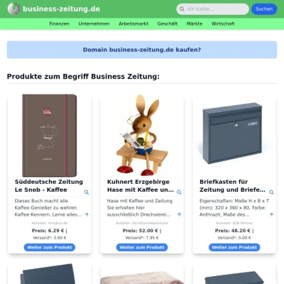 Screenshot business-zeitung.de