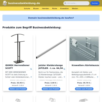 Screenshot businessbekleidung.de