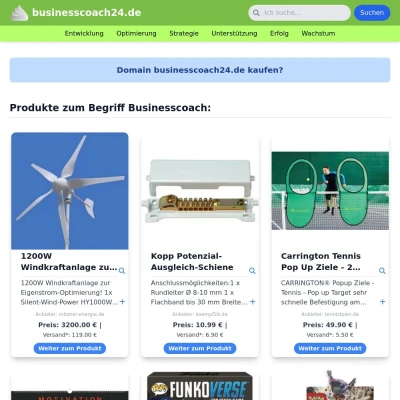 Screenshot businesscoach24.de