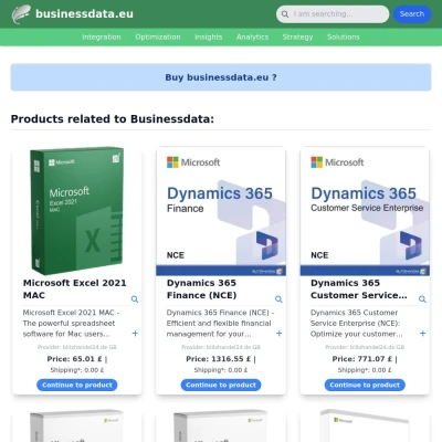 Screenshot businessdata.eu