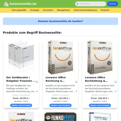 Screenshot businesselite.de