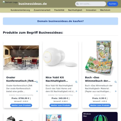 Screenshot businessideas.de