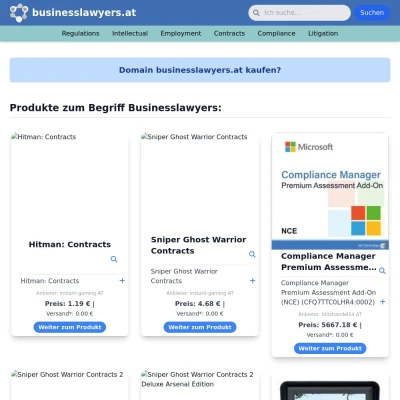 Screenshot businesslawyers.at