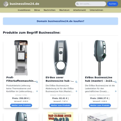 Screenshot businessline24.de