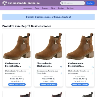 Screenshot businessmode-online.de