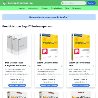 Screenshot businessperson.de