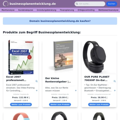 Screenshot businessplanentwicklung.de