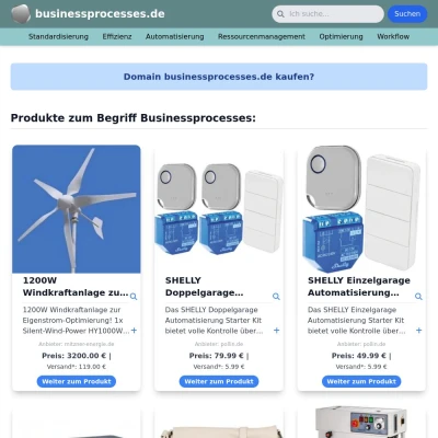 Screenshot businessprocesses.de