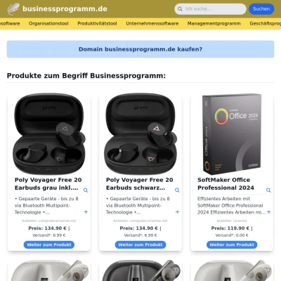 Screenshot businessprogramm.de