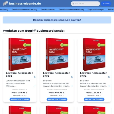 Screenshot businessreisende.de