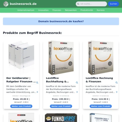 Screenshot businessrock.de