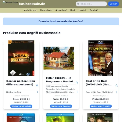 Screenshot businesssale.de