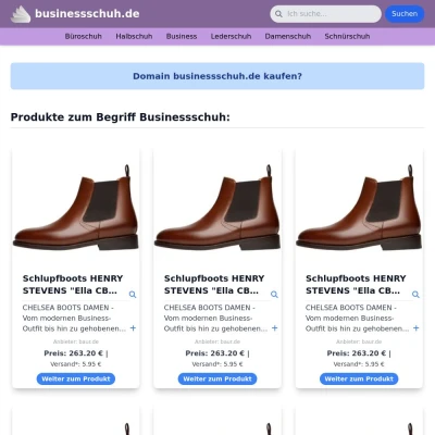 Screenshot businessschuh.de