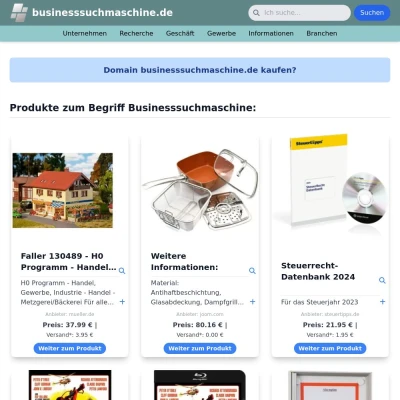 Screenshot businesssuchmaschine.de