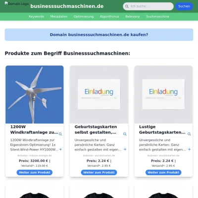 Screenshot businesssuchmaschinen.de