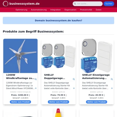 Screenshot businesssystem.de