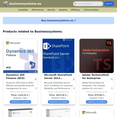 Screenshot businesssystems.eu