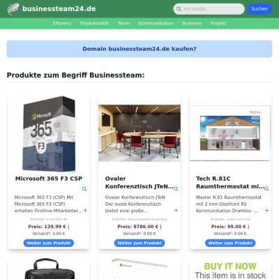 Screenshot businessteam24.de