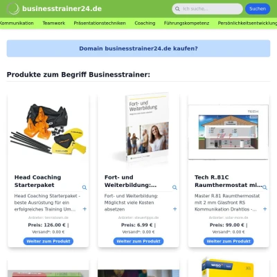 Screenshot businesstrainer24.de