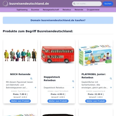 Screenshot busreisendeutschland.de