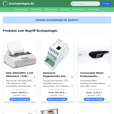 Screenshot bustopologie.de