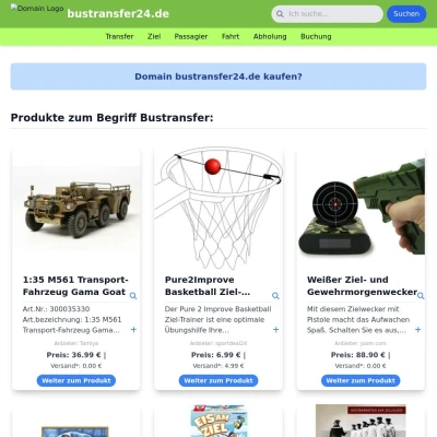 Screenshot bustransfer24.de