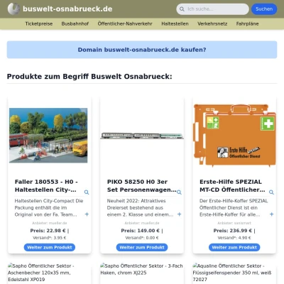 Screenshot buswelt-osnabrueck.de