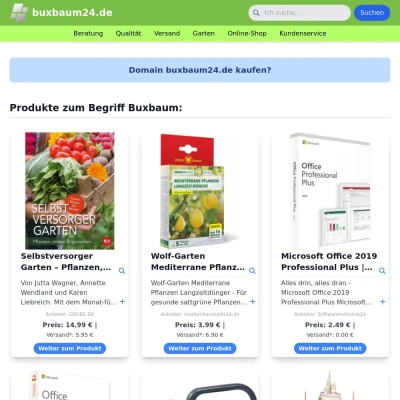 Screenshot buxbaum24.de