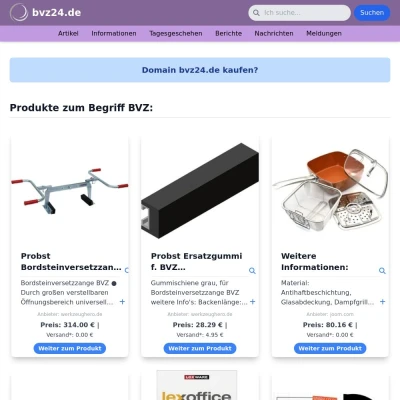 Screenshot bvz24.de