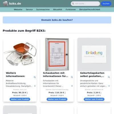 Screenshot bzks.de