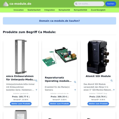 Screenshot ca-module.de