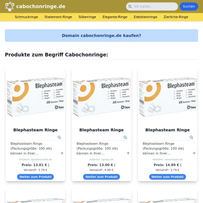 Screenshot cabochonringe.de