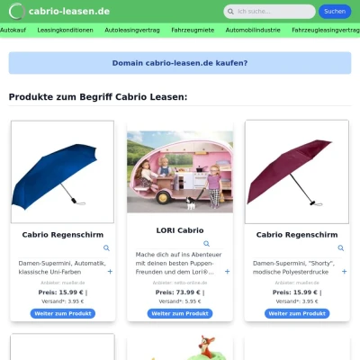 Screenshot cabrio-leasen.de