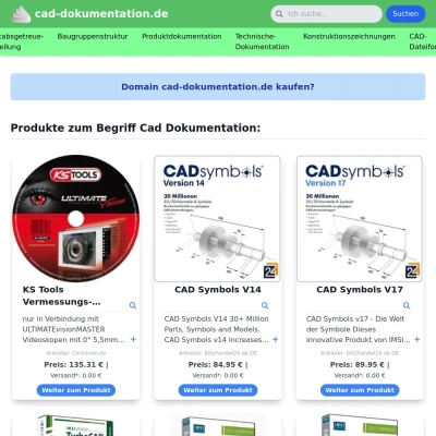 Screenshot cad-dokumentation.de