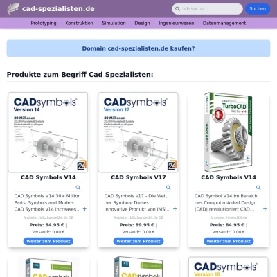 Screenshot cad-spezialisten.de