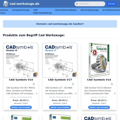 Screenshot cad-werkzeuge.de