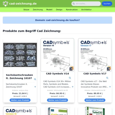 Screenshot cad-zeichnung.de