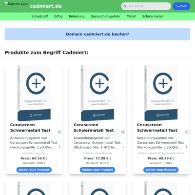 Screenshot cadmiert.de