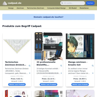 Screenshot cadpad.de