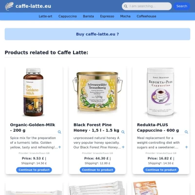 Screenshot caffe-latte.eu