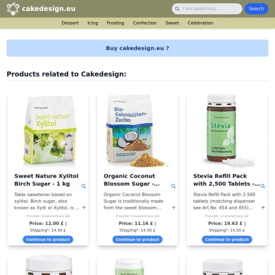 Screenshot cakedesign.eu