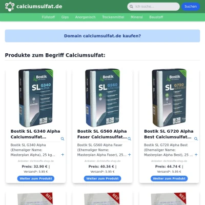 Screenshot calciumsulfat.de