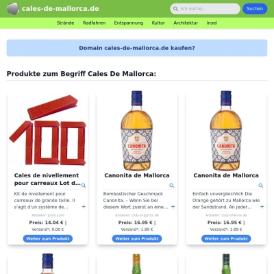 Screenshot cales-de-mallorca.de