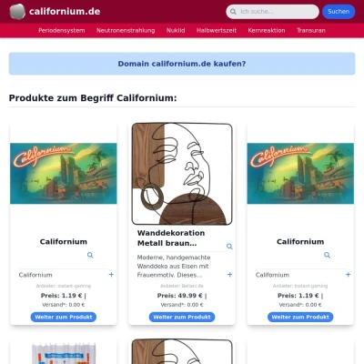 Screenshot californium.de